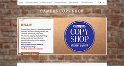 Desktop Screenshot of campuscopyshop.com